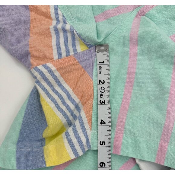 Polo Ralph Lauren Mens XXL Striped Pastel Cotton Shorts With Button Details & Po - Picture 11 of 11